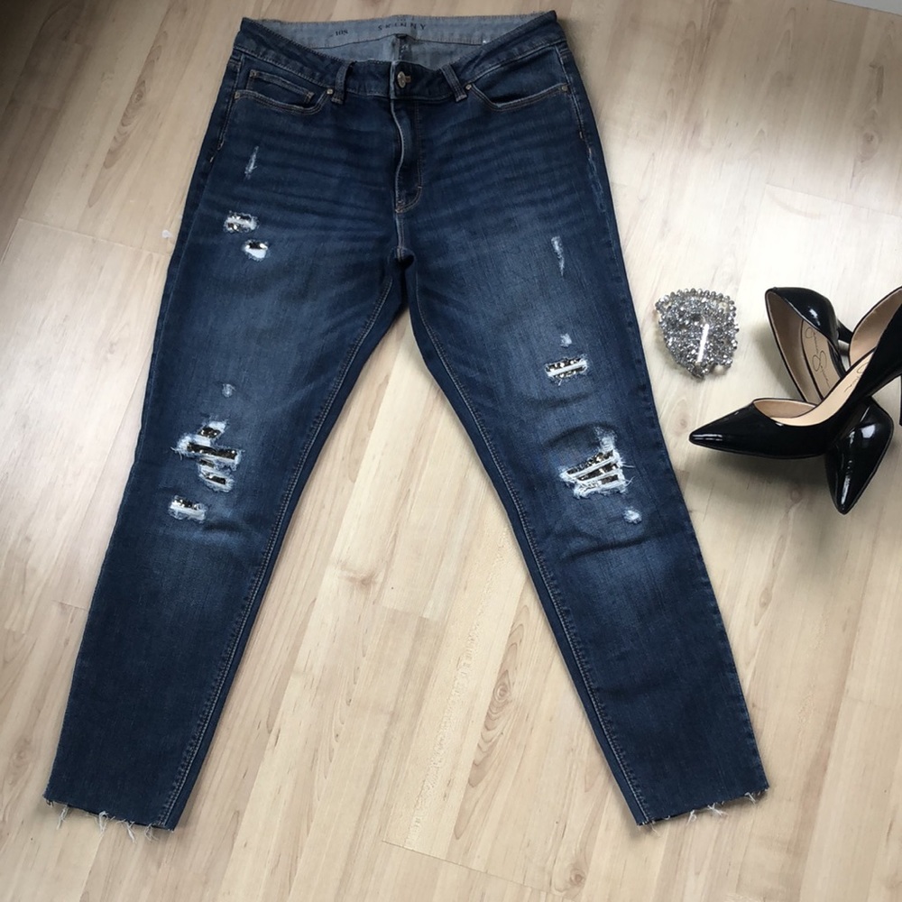 White House Black Market Bling Denim